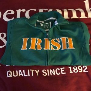 DONEGAL BAY MENS IRISH/SHAMROCK TRACK JACKET